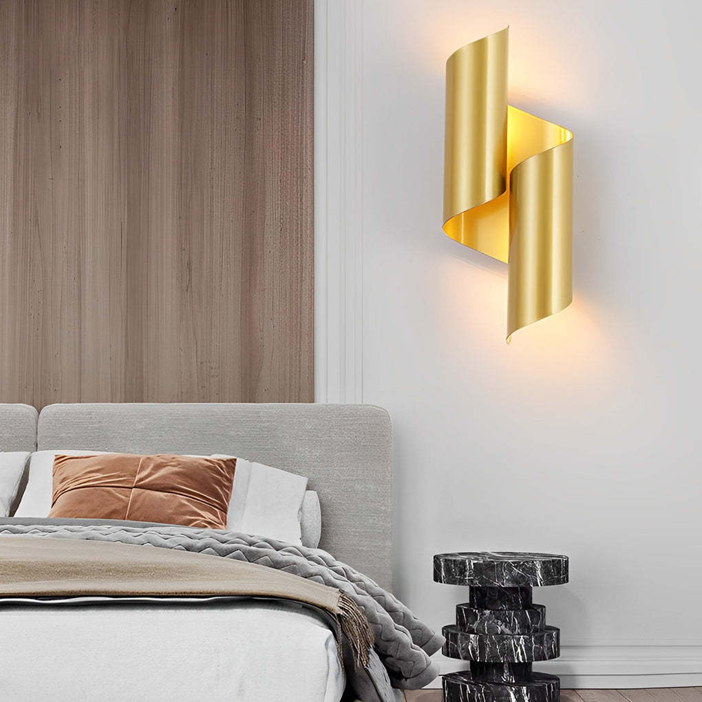 2pcs Symmetrical Creative Up And Down Lighting Modern Wall Light Fixture-Lighom