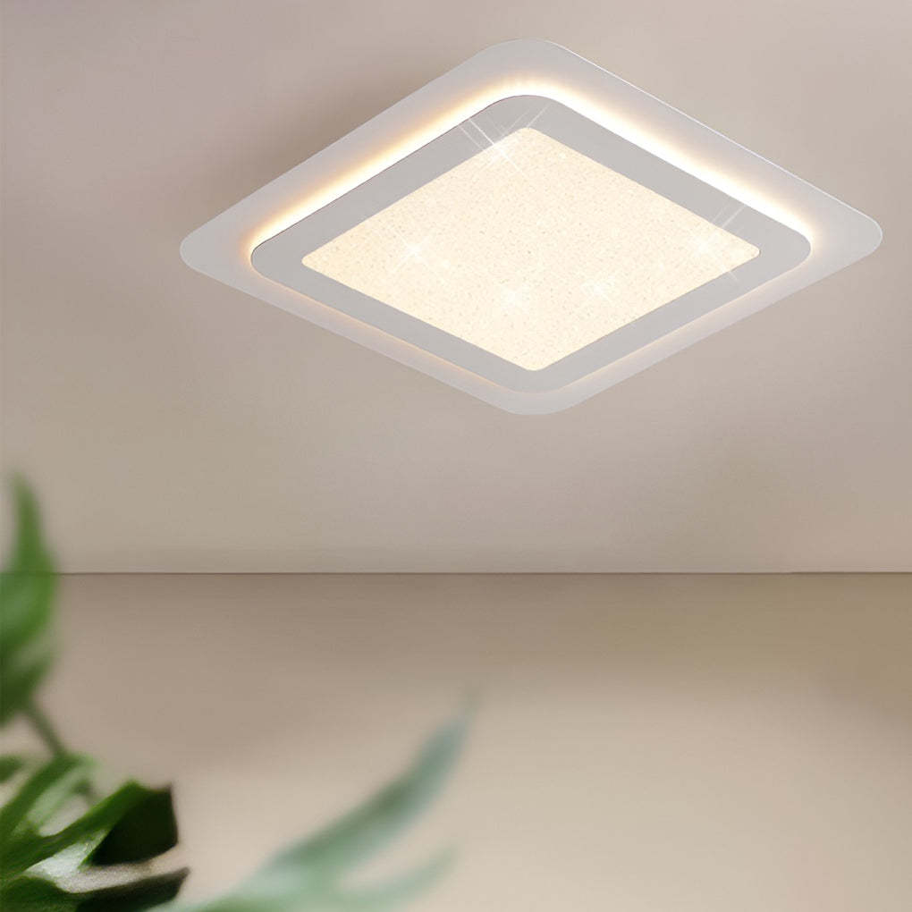 Minimalist Square Circular LED Dimmable Ceiling Light