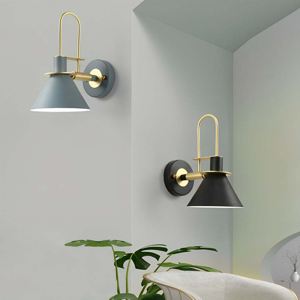 Minimalist Horn Iron Modern Wall Sconce