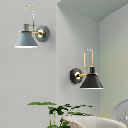 Minimalist Horn Iron Modern Wall Sconce