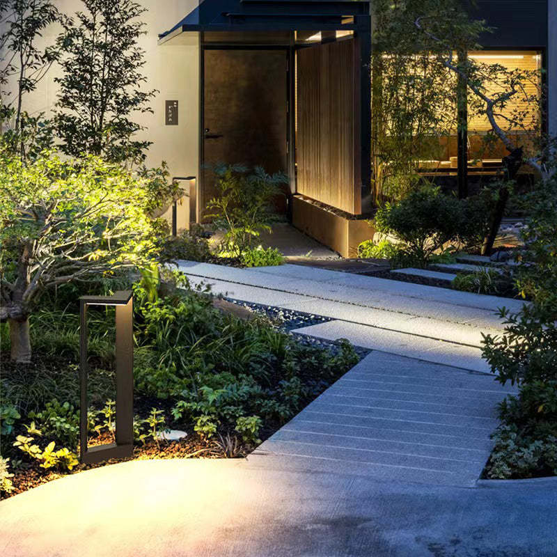 Minimalist Rectangular Aluminum Acrylic LED Landscape Light