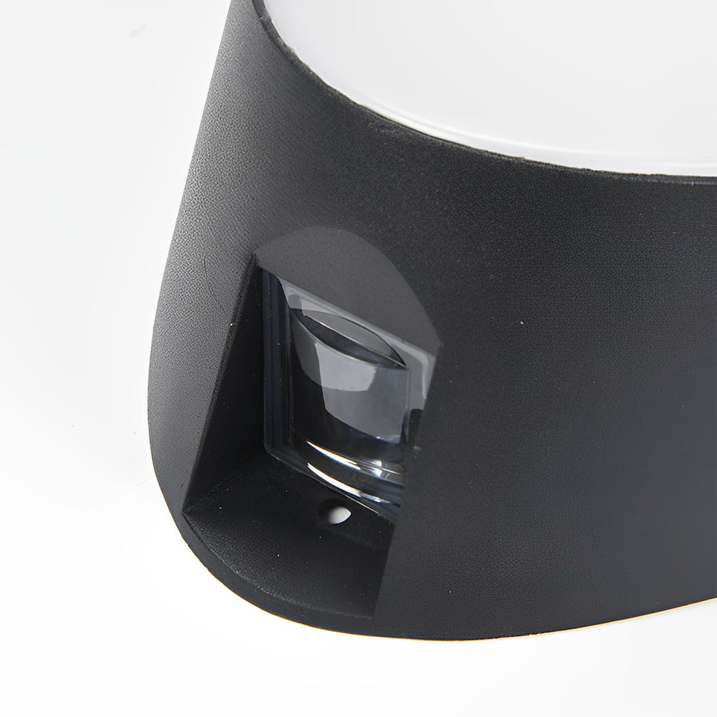 Creative LED Waterproof Aluminum Black Modern Outdoor Wall Sconce Lighting-Lighom