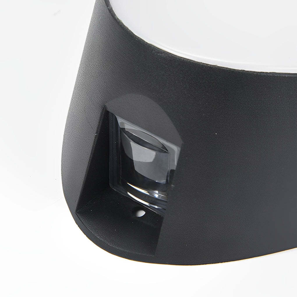 Creative LED Waterproof Aluminum Black Modern Outdoor Wall Sconce Lighting-Lighom