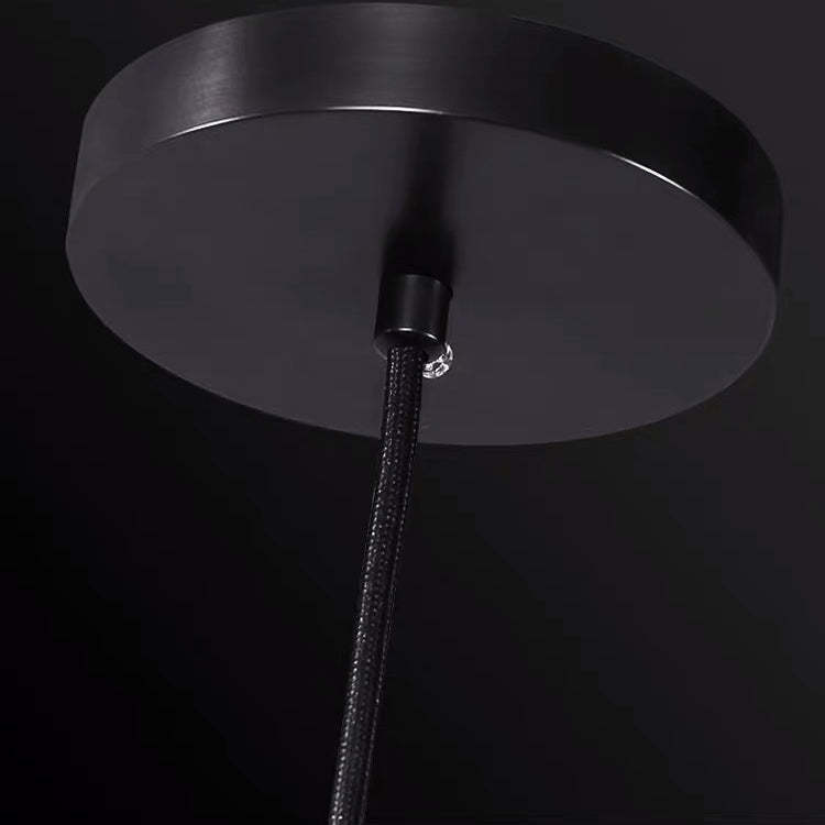 Contemporary Curve Crystal Brass Pendant Light