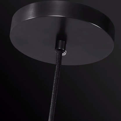 Contemporary Curve Crystal Brass Pendant Light