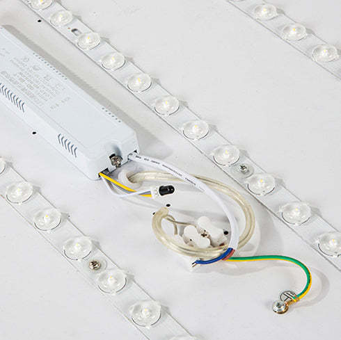 Nordic Macaron Diamond Iron Acrylic LED Flush Light