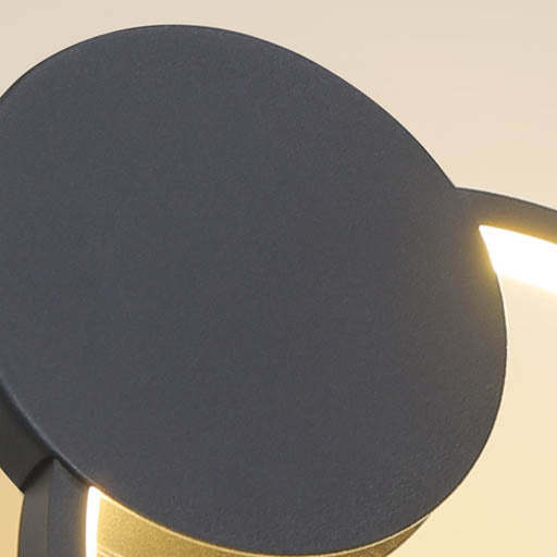 Minimalist Iron Silicone Geometric Round LED Pendant Light