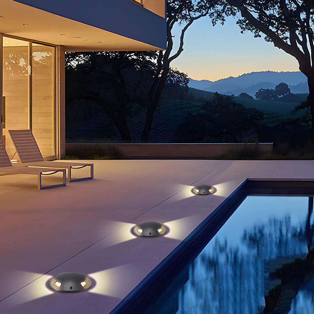 Outdoor Waterproof Horizontal Deck Stair Ground Lights Side-Emitting Low Voltage Step light for Pathways & Stairs-Lighom