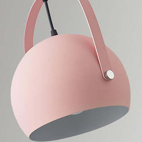 Nordic Macaron Aluminum Semicircle Pendant Light