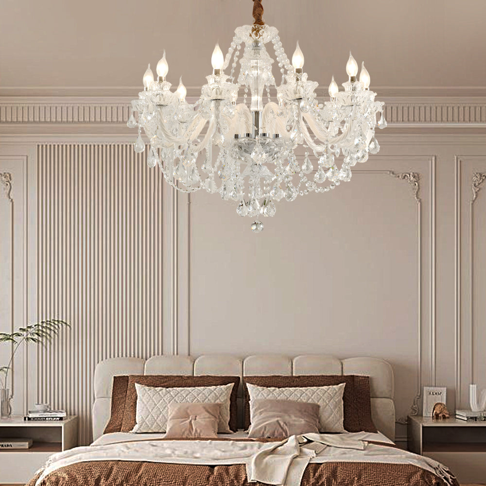 Luxury Crystal Candlelight Retro European Chandelier
