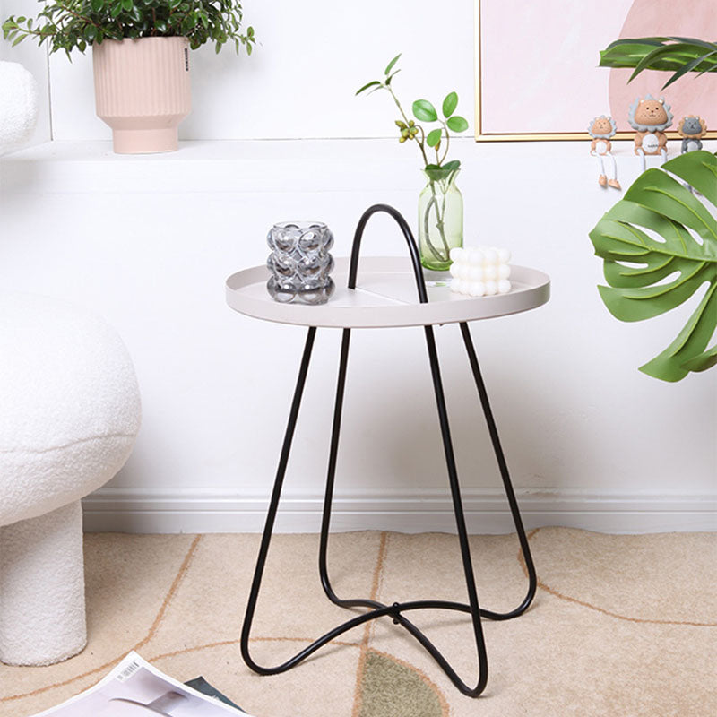 Minimalist Round Metal Coffee Table