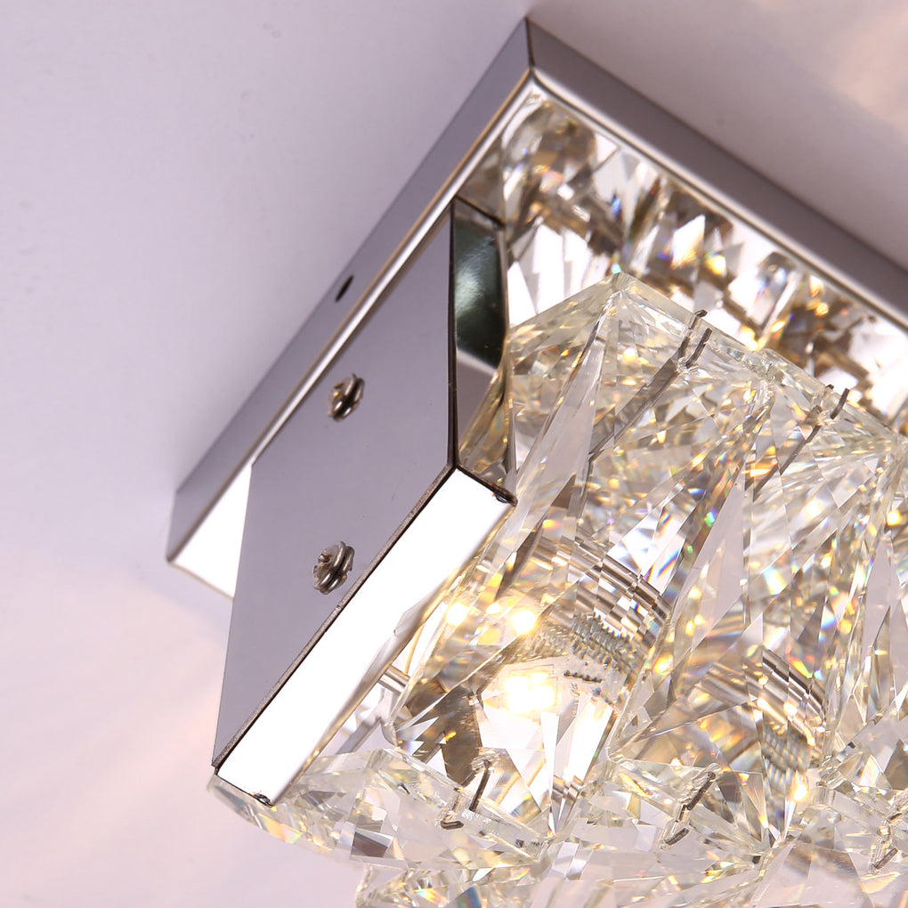Creative Crystal Three Step Dimming Light LED Modern Wall Sconce Lighting Wall Lamp-Lighom