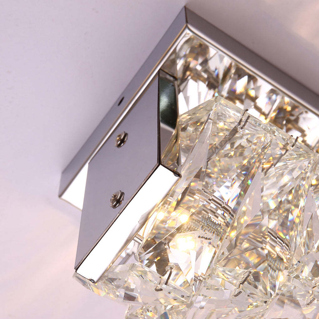 Creative Crystal Three Step Dimming Light LED Modern Wall Sconce Lighting Wall Lamp-Lighom