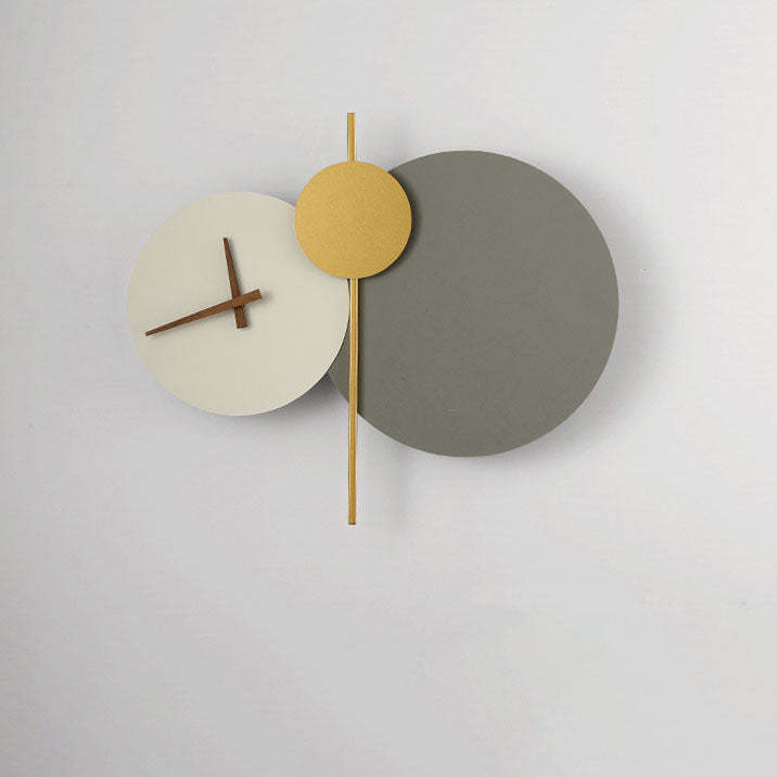 Minimalist Iron Acrylic LED Clock Sconce