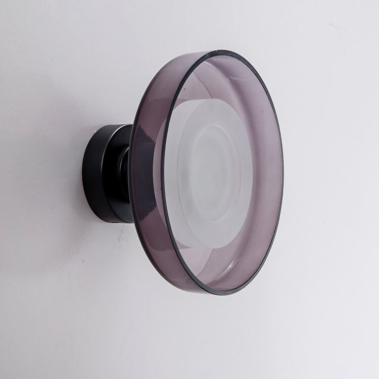 Gray glass decor home wall sconces - nordic — Smoke / 220V-240V (UK/AU)