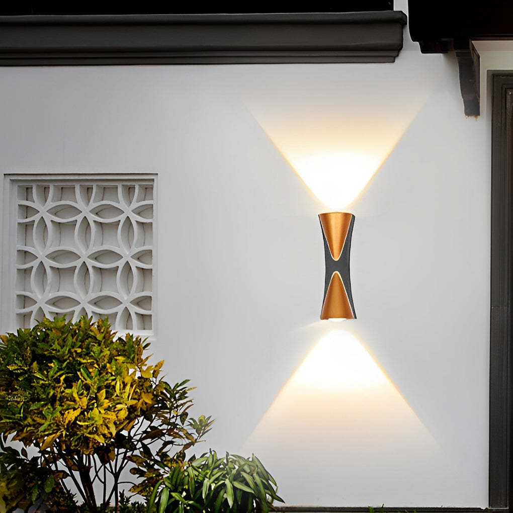 Creative Up and Down Lights LED Waterproof Modern Outdoor Wall Lamp-Lighom