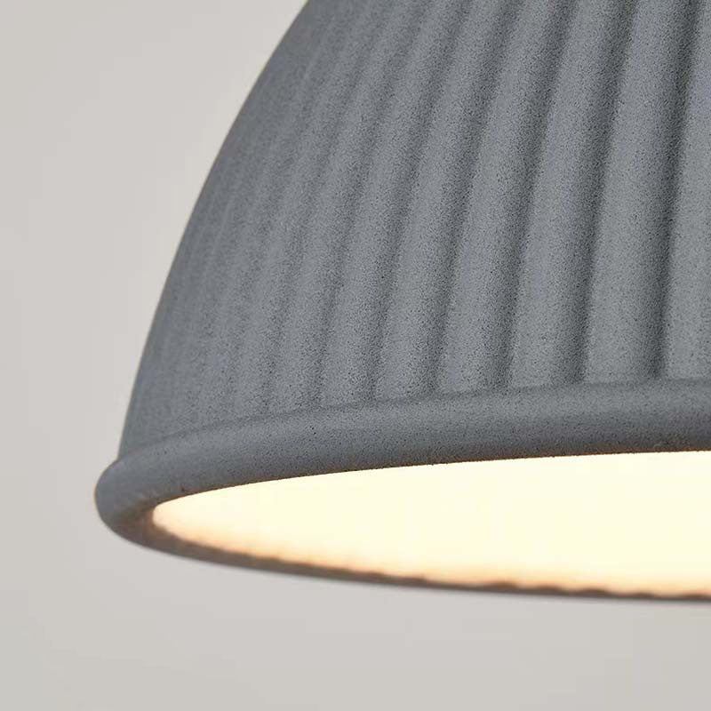 Scandinavian Resin Half Circle Stripe Pendant Light