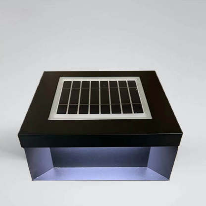 Solar Modern Glass Cuboid LED Outdoor Landscape Light
