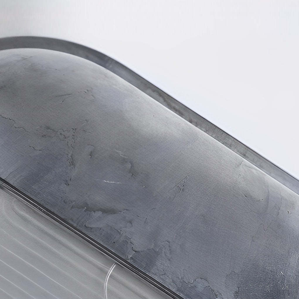 Round Oval Cast Aluminum Glass Waterproof Retro Industrial Wall Lamp-Lighom