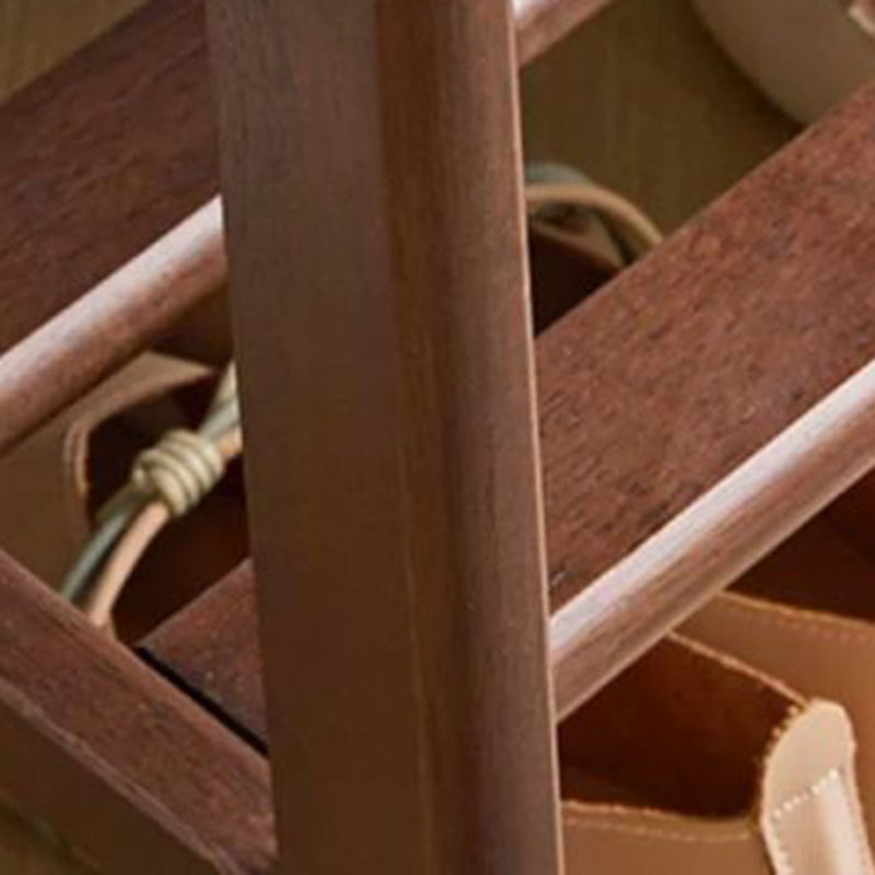 Minimalist Wood Leather Shoe Storage Bench