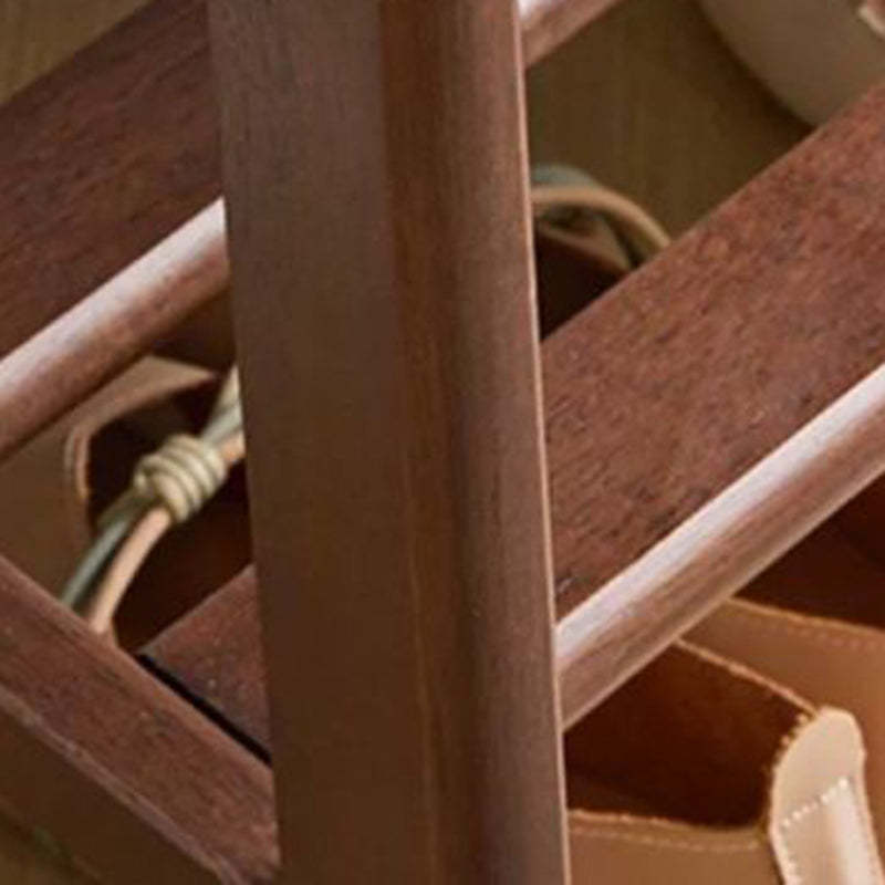Minimalist Wood Leather Shoe Storage Bench