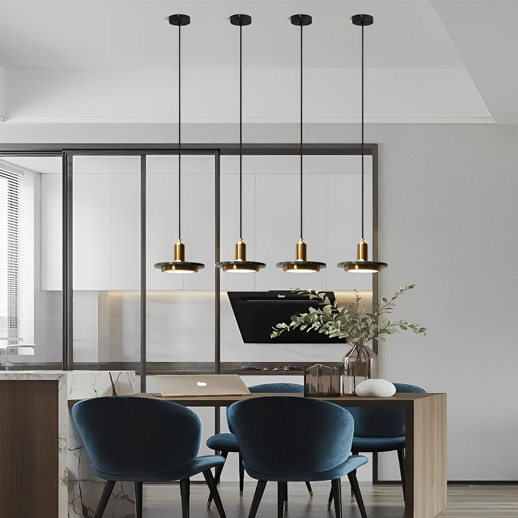 Round Flying Saucer Iron LED Modern Pendant