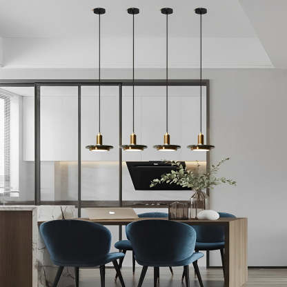 Round Flying Saucer Iron LED Modern Pendant