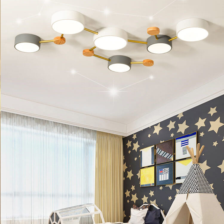 Scandinavian Minimalist Flush Mount Light