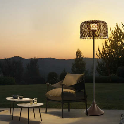 1-light Mesh Outdoor Floor Lamp-Lighom