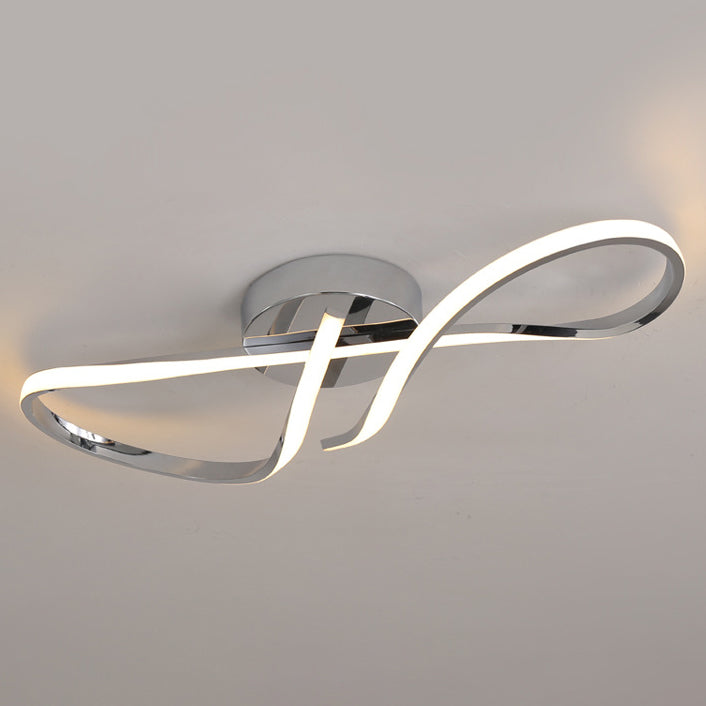 Minimalist Aluminum Silicone Spiral Twisted