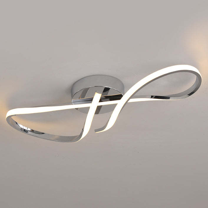 Minimalist Aluminum Silicone Spiral Twisted