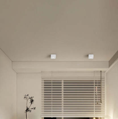 Minimalist Square Aluminum LED Spotlight Flush Ceiling Light