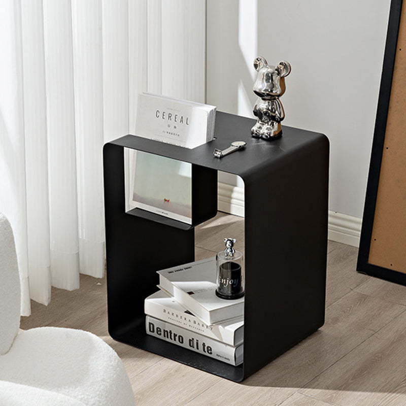 Minimalist Rectangular Cubic Iron End Table