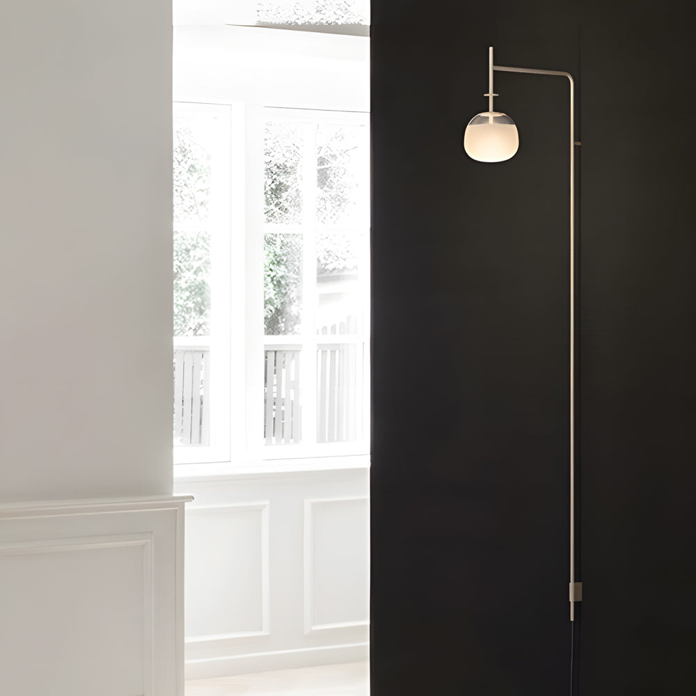 Minimalist Metal Long Pole Arm Tempo LED Wall Sconce-Lighom