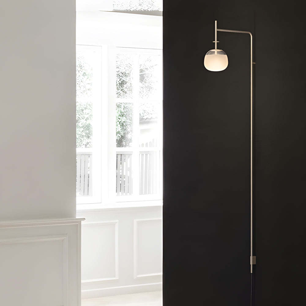Minimalist Metal Long Pole Arm Tempo LED Wall Sconce-Lighom