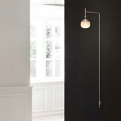 Minimalist Metal Long Pole Arm Tempo LED Wall Sconce-Lighom