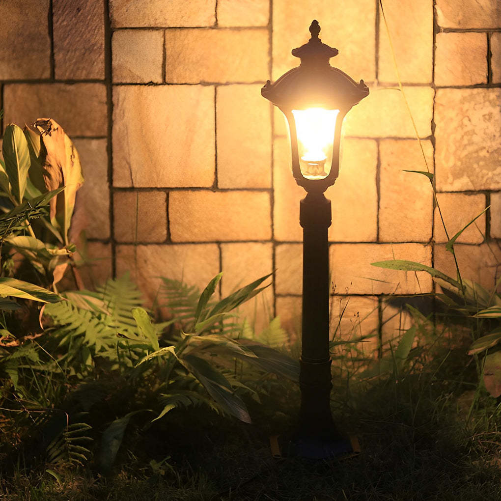 Vintage Classic Waterproof LED Black European-style Outdoor Lawn Lights-Lighom