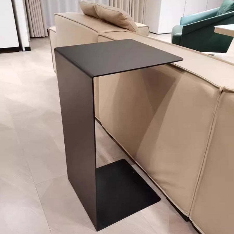 Minimalist Rectangular Steel End Table