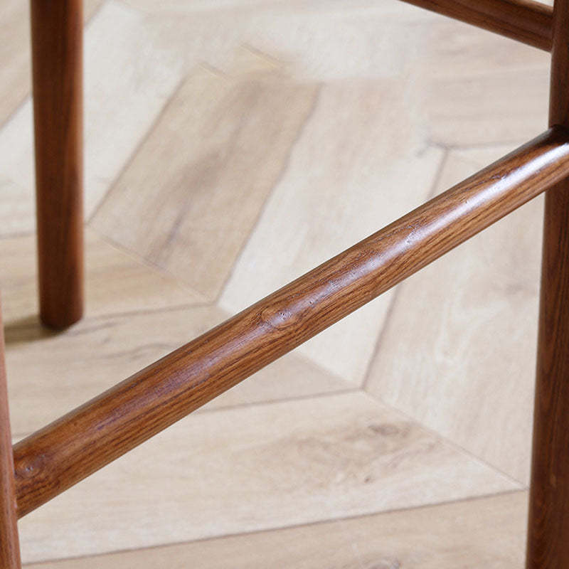 Retro Rope Woven Solid Wood Bar Stool
