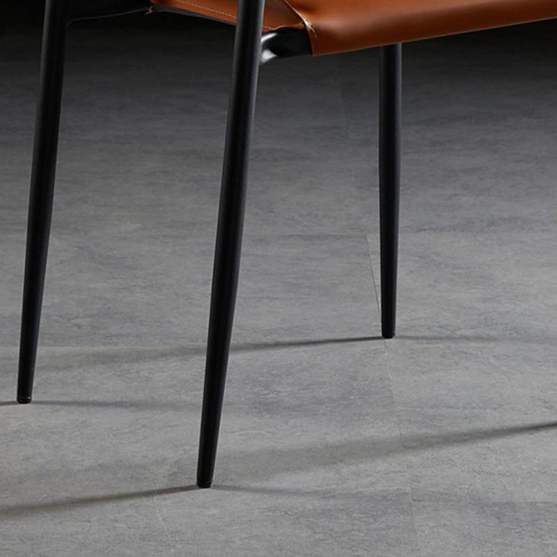 Nordic Leather Steel Stackable Dining Chair