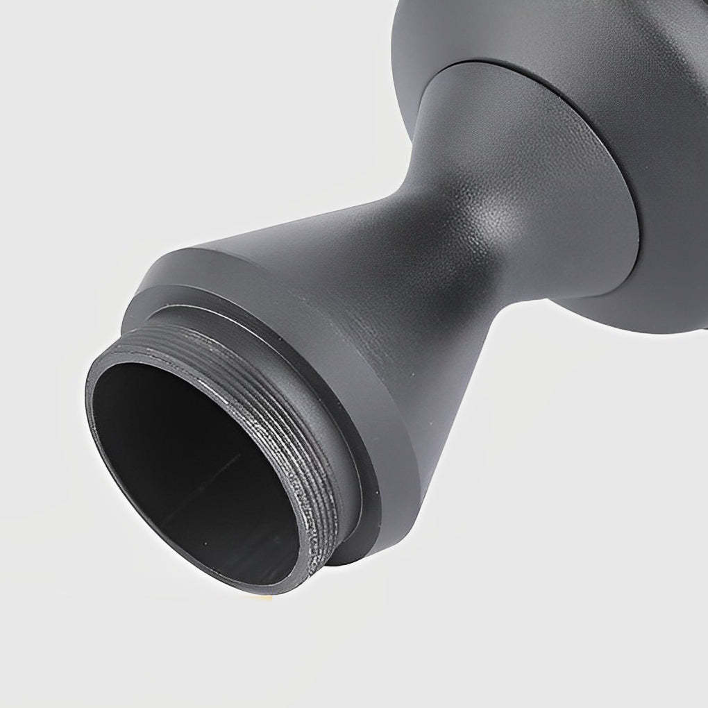 Black LED Modern Solar Fence Post Cap Light