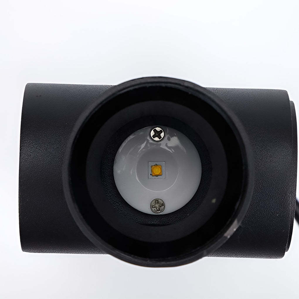 Waterproof LED Up and Down Lights Black Modern Outdoor Wall Sconce Lighting-Lighom