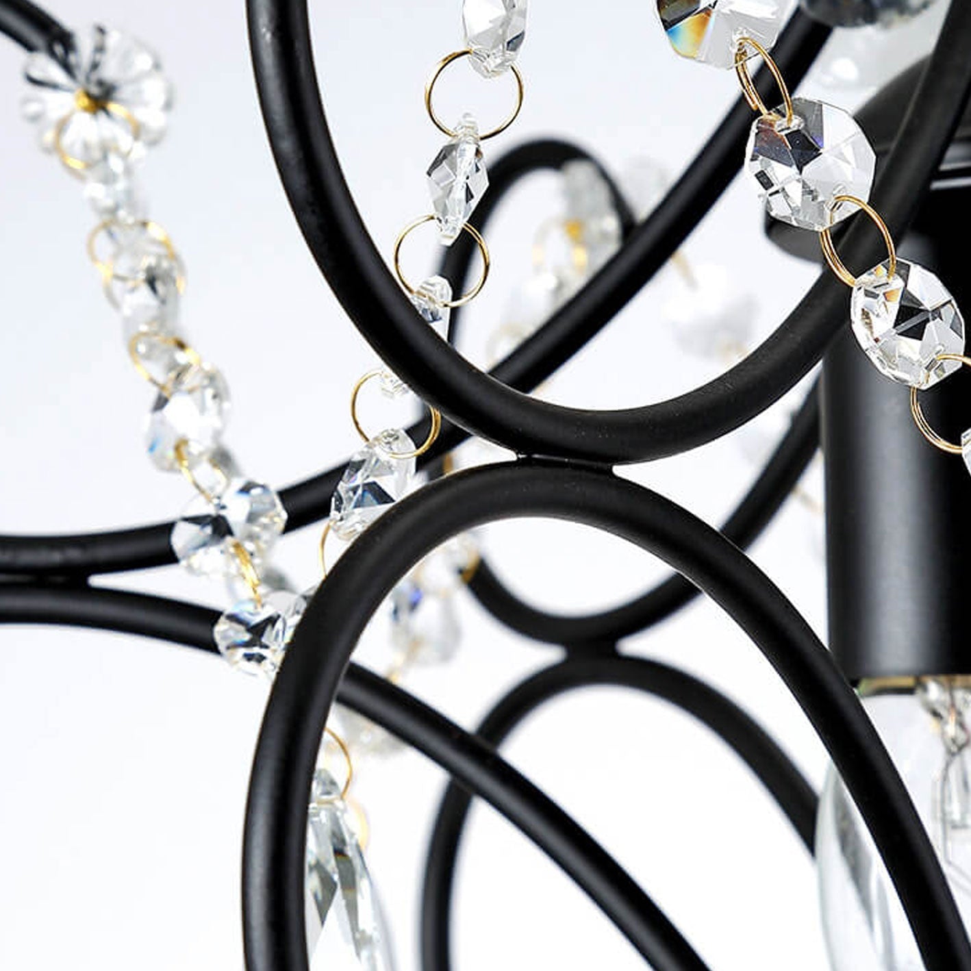 Vintage Luxe Crystal Candle Chandelier