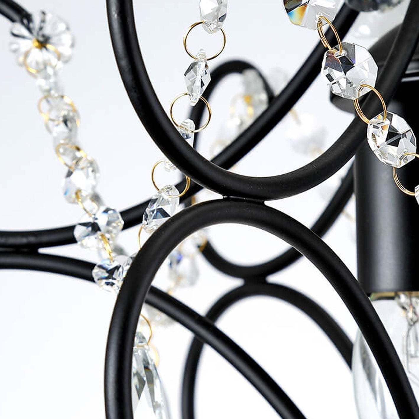 Vintage Luxe Crystal Candle Chandelier