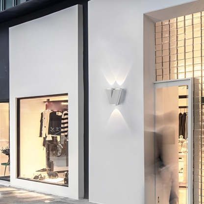 N/V/W Letters Creative Waterproof Modern LED Outdoor Wall Sconce Lighting-Lighom