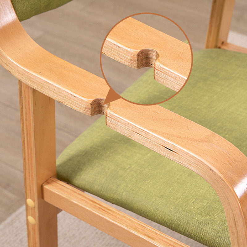 Modern Fabric Wood Dining Chair