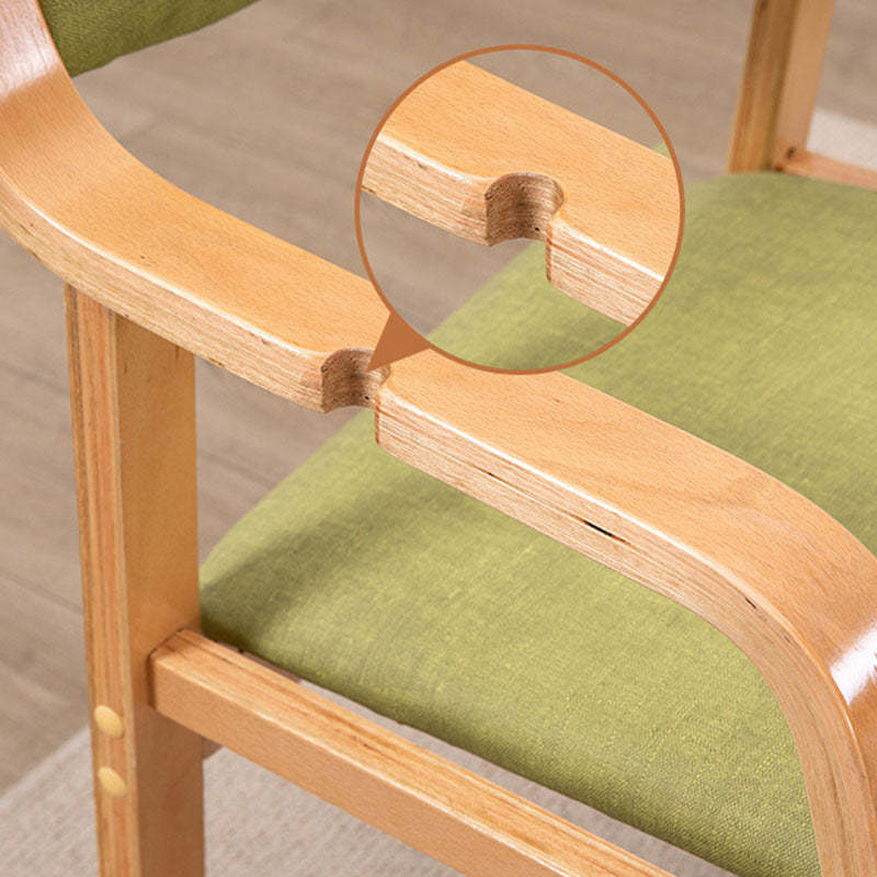 Modern Fabric Wood Dining Chair