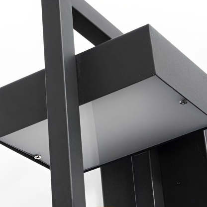 Rectangular Minimalist LED Waterproof Black Modern Outdoor Wall Lamp-Lighom