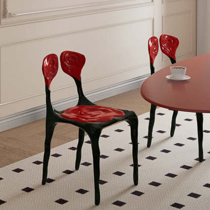 Art Deco Rose FRP Dining Chair
