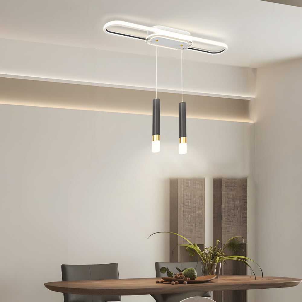 Long Circular LED Modern Ceiling Hanging Light